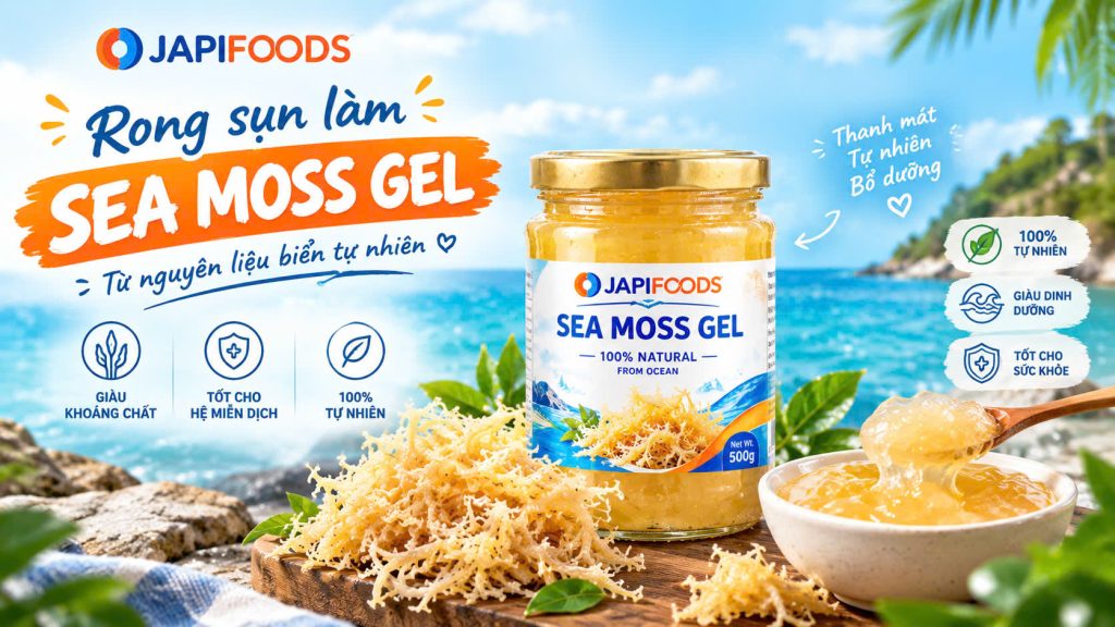 Rong sụn làm Sea Moss Gel- Thực phẩm tự nhiên giàu dinh dưỡng