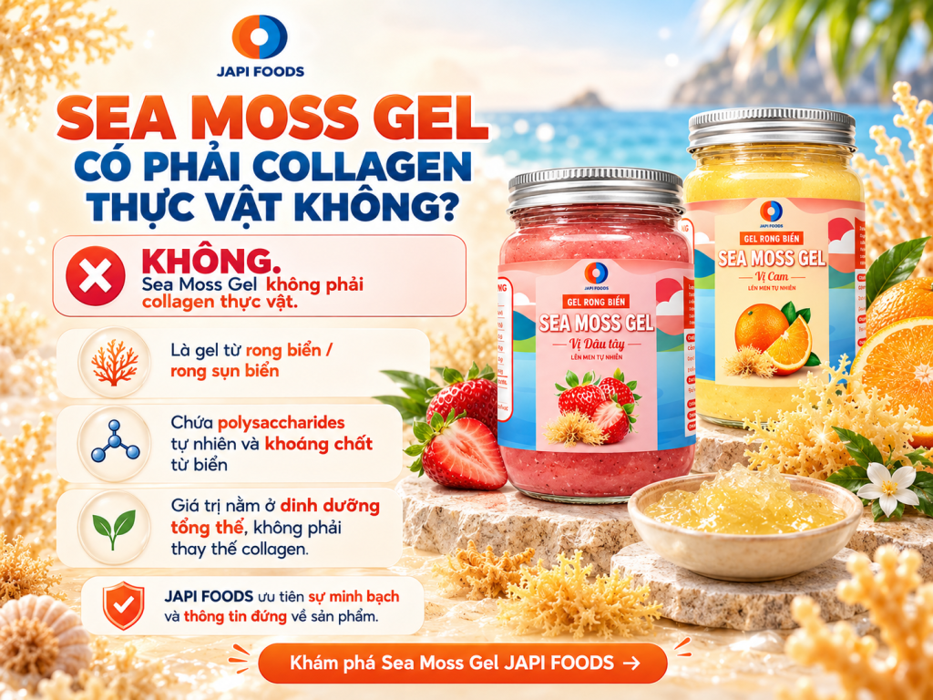 Sea Moss Gel có phải collagen thực vật không? 