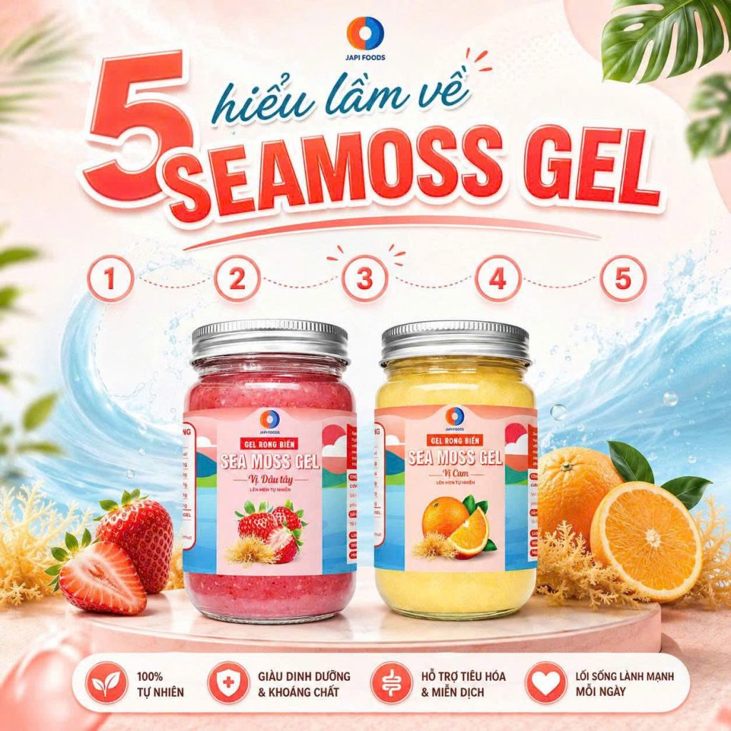 Sea Moss Gel mix với gì? Cách kết hợp thơm, ngon, dễ sử dụng